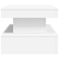 vidaXL Couchtisch mit LED-Leuchten Weiß 90x50x40 cm vidaXL Couchtisch mit LED-Leuchten Weiß 90x50x40 cm