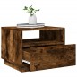 vidaXL Couchtisch mit LED-Leuchten Räuchereiche 50x49x40 cm vidaXL Couchtisch mit LED-Leuchten Räuchereiche 50x49x40 cm