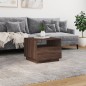 vidaXL Couchtisch mit LED-Leuchten Braun Eichen-Optik 50x49x40 cm vidaXL Couchtisch mit LED-Leuchten Braun Eichen-Optik 50x49x40 cm