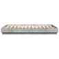 vidaXL Bettgestell Betongrau 120x200 cm Holzwerkstoff vidaXL Bettgestell Betongrau 120x200 cm Holzwerkstoff