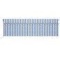 Automatische Markise mit Jalousie LED Windsensor 5x3m Blau Weiß Automatische Markise mit Jalousie LED Windsensor 5x3m Blau Weiß