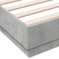 vidaXL Bettgestell Betongrau 120x200 cm Holzwerkstoff vidaXL Bettgestell Betongrau 120x200 cm Holzwerkstoff
