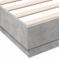 vidaXL Bettgestell Betongrau 160x200 cm Holzwerkstoff vidaXL Bettgestell Betongrau 160x200 cm Holzwerkstoff