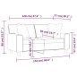 vidaXL 2-Sitzer-Sofa mit Zierkissen Weinrot 120 cm Kunstleder vidaXL 2-Sitzer-Sofa mit Zierkissen Weinrot 120 cm Kunstleder