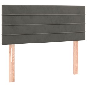 vidaXL Kopfteil Dunkelgrau 100x5x78/88 cm Samt