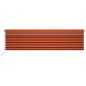 Automatische Markise Jalousie LED Windsensor 6x3m Orange Braun Automatische Markise Jalousie LED Windsensor 6x3m Orange Braun