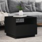 vidaXL Couchtisch mit LED-Leuchten Schwarz 50x49x40 cm vidaXL Couchtisch mit LED-Leuchten Schwarz 50x49x40 cm