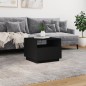 vidaXL Couchtisch mit LED-Leuchten Schwarz 50x49x40 cm vidaXL Couchtisch mit LED-Leuchten Schwarz 50x49x40 cm