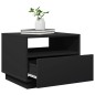 vidaXL Couchtisch mit LED-Leuchten Schwarz 50x49x40 cm vidaXL Couchtisch mit LED-Leuchten Schwarz 50x49x40 cm