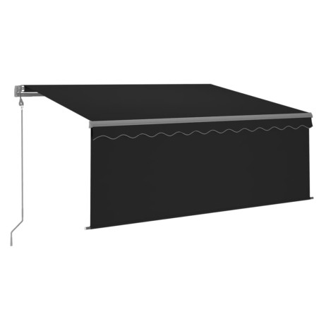 Automatische Markise Jalousie LED Windsensor 3x2,5m Anthrazit