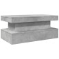 vidaXL Couchtisch mit LED-Leuchten Betongrau 90x50x40 cm vidaXL Couchtisch mit LED-Leuchten Betongrau 90x50x40 cm