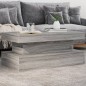 vidaXL Couchtisch mit LED-Leuchten Grau Sonoma 90x50x40 cm vidaXL Couchtisch mit LED-Leuchten Grau Sonoma 90x50x40 cm