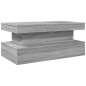 vidaXL Couchtisch mit LED-Leuchten Grau Sonoma 90x50x40 cm vidaXL Couchtisch mit LED-Leuchten Grau Sonoma 90x50x40 cm