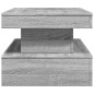 vidaXL Couchtisch mit LED-Leuchten Grau Sonoma 90x50x40 cm vidaXL Couchtisch mit LED-Leuchten Grau Sonoma 90x50x40 cm