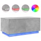 vidaXL Couchtisch mit LED-Leuchten Betongrau 90x50x40 cm vidaXL Couchtisch mit LED-Leuchten Betongrau 90x50x40 cm
