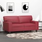 vidaXL 2-Sitzer-Sofa Weinrot 120 cm Kunstleder vidaXL 2-Sitzer-Sofa Weinrot 120 cm Kunstleder