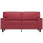 vidaXL 2-Sitzer-Sofa Weinrot 120 cm Kunstleder vidaXL 2-Sitzer-Sofa Weinrot 120 cm Kunstleder