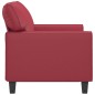 vidaXL 2-Sitzer-Sofa Weinrot 120 cm Kunstleder vidaXL 2-Sitzer-Sofa Weinrot 120 cm Kunstleder