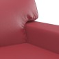 vidaXL 2-Sitzer-Sofa Weinrot 120 cm Kunstleder vidaXL 2-Sitzer-Sofa Weinrot 120 cm Kunstleder