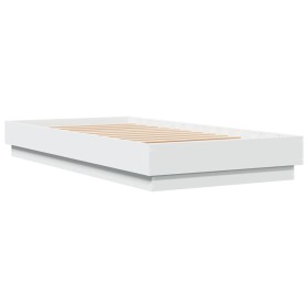 vidaXL Bettgestell Weiß 90x190 cm Holzwerkstoff