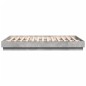vidaXL Bettgestell Betongrau 140x200 cm Holzwerkstoff vidaXL Bettgestell Betongrau 140x200 cm Holzwerkstoff