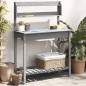 vidaXL Pflanztisch mit Waschbecken 147,5x44x139,5 cm Massivholz Tanne vidaXL Pflanztisch mit Waschbecken 147,5x44x139,5 cm Massivholz Tanne