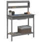 vidaXL Pflanztisch mit Waschbecken 147,5x44x139,5 cm Massivholz Tanne vidaXL Pflanztisch mit Waschbecken 147,5x44x139,5 cm Massivholz Tanne