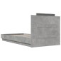 vidaXL Bettgestell mit Kopfteil Betongrau 90x200 cm Holzwerkstoff vidaXL Bettgestell mit Kopfteil Betongrau 90x200 cm Holzwerkstoff