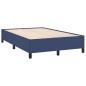 vidaXL Boxspringbett mit Matratze & LED Blau 120x190 cm Stoff vidaXL Boxspringbett mit Matratze & LED Blau 120x190 cm Stoff