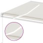 Gelenkarmmarkise Einziehbar mit LED 400x350 cm Creme Gelenkarmmarkise Einziehbar mit LED 400x350 cm Creme