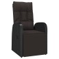 vidaXL 2-tlg. Garten-Lounge-Set Schwarz Poly Rattan Massivholz Akazie vidaXL 2-tlg. Garten-Lounge-Set Schwarz Poly Rattan Massivholz Akazie