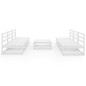 vidaXL 7-tlg. Garten-Lounge-Set Weiß Massivholz Kiefer vidaXL 7-tlg. Garten-Lounge-Set Weiß Massivholz Kiefer