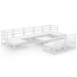 vidaXL 10-tlg. Garten-Lounge-Set Massivholz Kiefer vidaXL 10-tlg. Garten-Lounge-Set Massivholz Kiefer