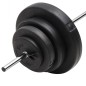vidaXL Langhantel mit Gewichten 60 kg vidaXL Langhantel mit Gewichten 60 kg