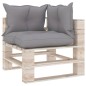 vidaXL Garten-Ecksofa aus Paletten mit Kissen Kiefernholz vidaXL Garten-Ecksofa aus Paletten mit Kissen Kiefernholz