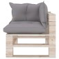 vidaXL Garten-Ecksofa aus Paletten mit Kissen Kiefernholz vidaXL Garten-Ecksofa aus Paletten mit Kissen Kiefernholz