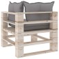 vidaXL Garten-Ecksofa aus Paletten mit Kissen Kiefernholz vidaXL Garten-Ecksofa aus Paletten mit Kissen Kiefernholz