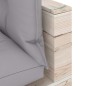 vidaXL Garten-Ecksofa aus Paletten mit Kissen Kiefernholz vidaXL Garten-Ecksofa aus Paletten mit Kissen Kiefernholz
