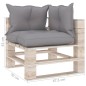vidaXL Garten-Ecksofa aus Paletten mit Kissen Kiefernholz vidaXL Garten-Ecksofa aus Paletten mit Kissen Kiefernholz