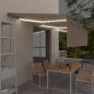 Automatische Markise mit Jalousie LED & Windsensor 6x3 m Creme