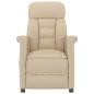 vidaXL Elektrischer Relaxsessel Creme Wildleder-Optik vidaXL Elektrischer Relaxsessel Creme Wildleder-Optik