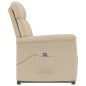 vidaXL Elektrischer Relaxsessel Creme Wildleder-Optik vidaXL Elektrischer Relaxsessel Creme Wildleder-Optik