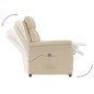 vidaXL Elektrischer Relaxsessel Creme Wildleder-Optik vidaXL Elektrischer Relaxsessel Creme Wildleder-Optik