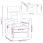 vidaXL Elektrischer Relaxsessel Creme Wildleder-Optik vidaXL Elektrischer Relaxsessel Creme Wildleder-Optik