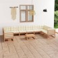 vidaXL 11-tlg. Garten-Lounge-Set mit Kissen Honigbraun Massivholz vidaXL 11-tlg. Garten-Lounge-Set mit Kissen Honigbraun Massivholz