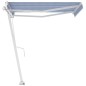 Standmarkise Automatisch 350x250 cm Blau/Weiß Standmarkise Automatisch 350x250 cm Blau/Weiß