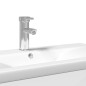 vidaXL Waschbeckenunterschrank mit Einbaubecken Hochglanz-Weiß vidaXL Waschbeckenunterschrank mit Einbaubecken Hochglanz-Weiß