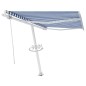 Standmarkise Automatisch 350x250 cm Blau/Weiß Standmarkise Automatisch 350x250 cm Blau/Weiß