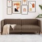 vidaXL Sofa 3-Sitzer Braun Stoff vidaXL Sofa 3-Sitzer Braun Stoff