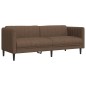 vidaXL Sofa 3-Sitzer Braun Stoff vidaXL Sofa 3-Sitzer Braun Stoff